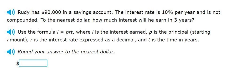 Correct answers only please! Use the formula i = prt, where i is the interest earned-example-1