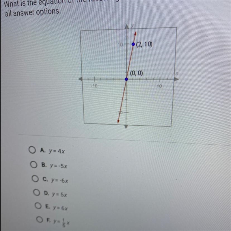 What is the equation of the following line? HELP ASAP-example-1