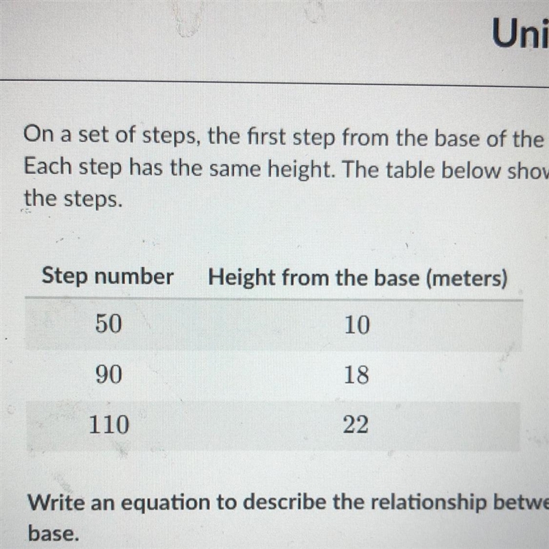 On a set of steps the first step from the base of the steps is labeled one the second-example-1