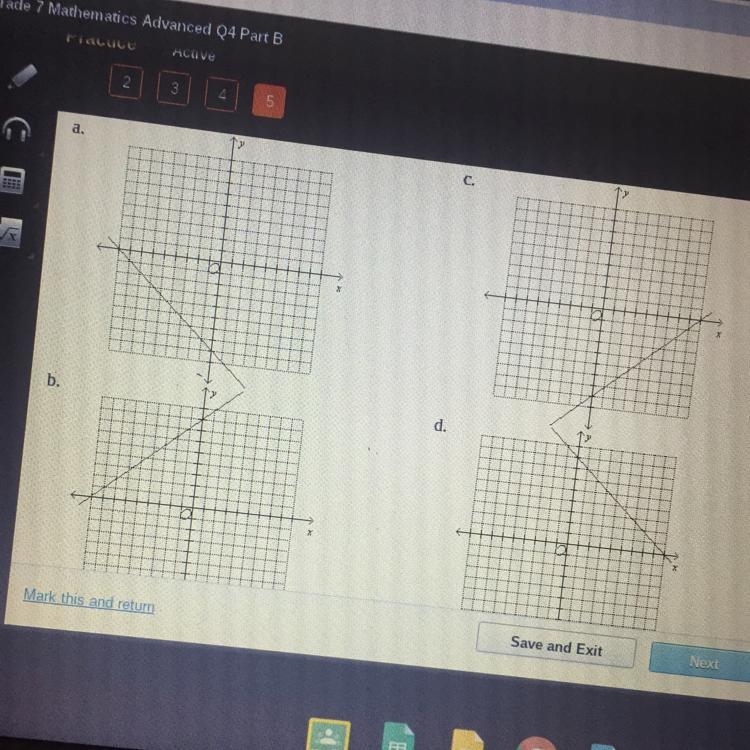 Determine which of the following graphs is the graph of 8x + 9y = 72.-example-1