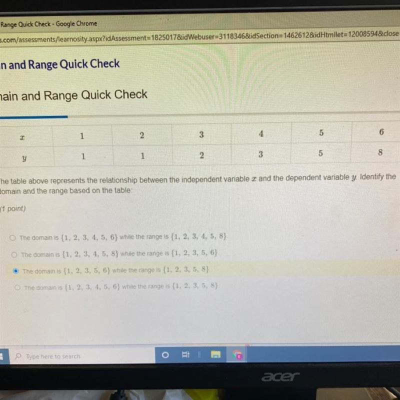 What is the domain and the range-example-1