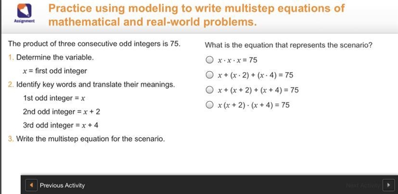 What is the equation that represents the scenario?-example-1