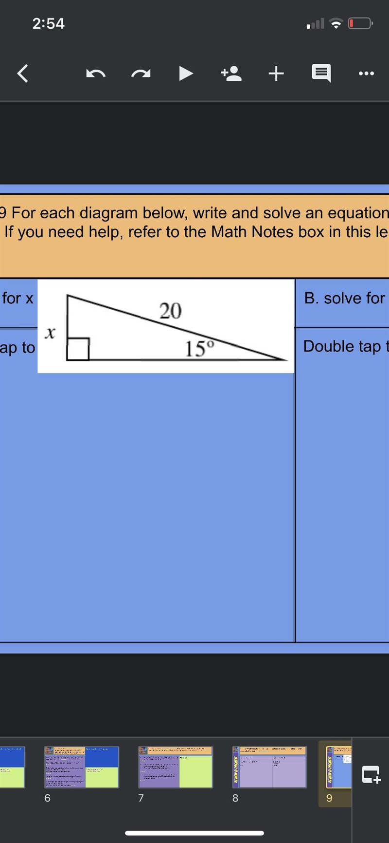 Solve for x it’s my homework need help.-example-1