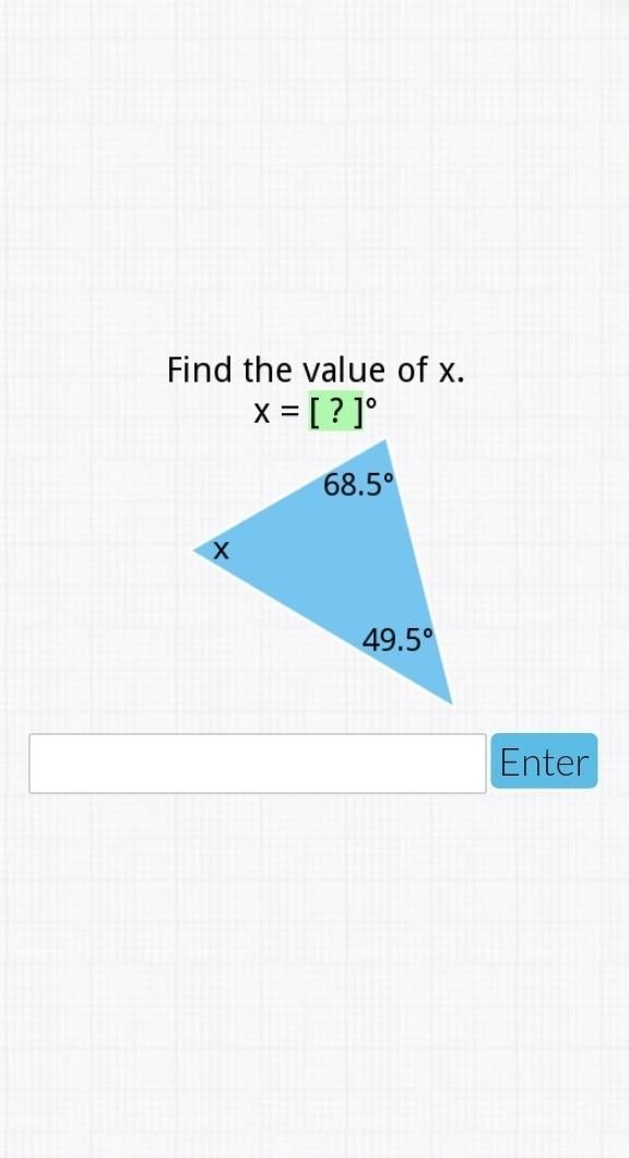 Find the value of x? ​-example-1