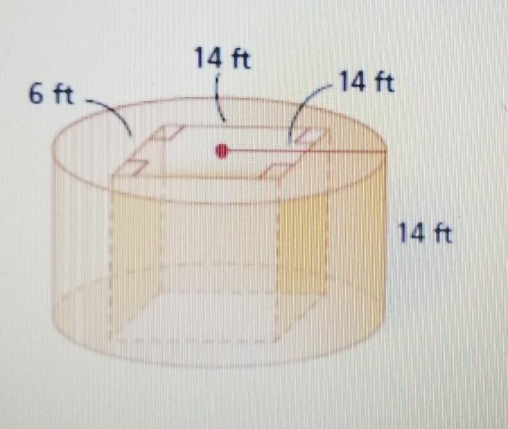 Find the volume for the following composite object.​-example-1