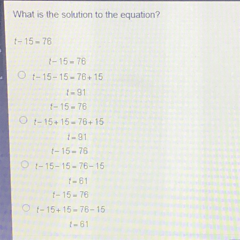 QUICK HELPPP 20 POINTS What is the solution to the equation?-example-1