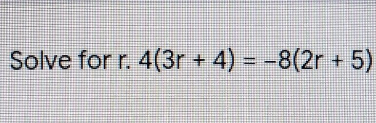 Solve for r. ( geometry ) ​-example-1