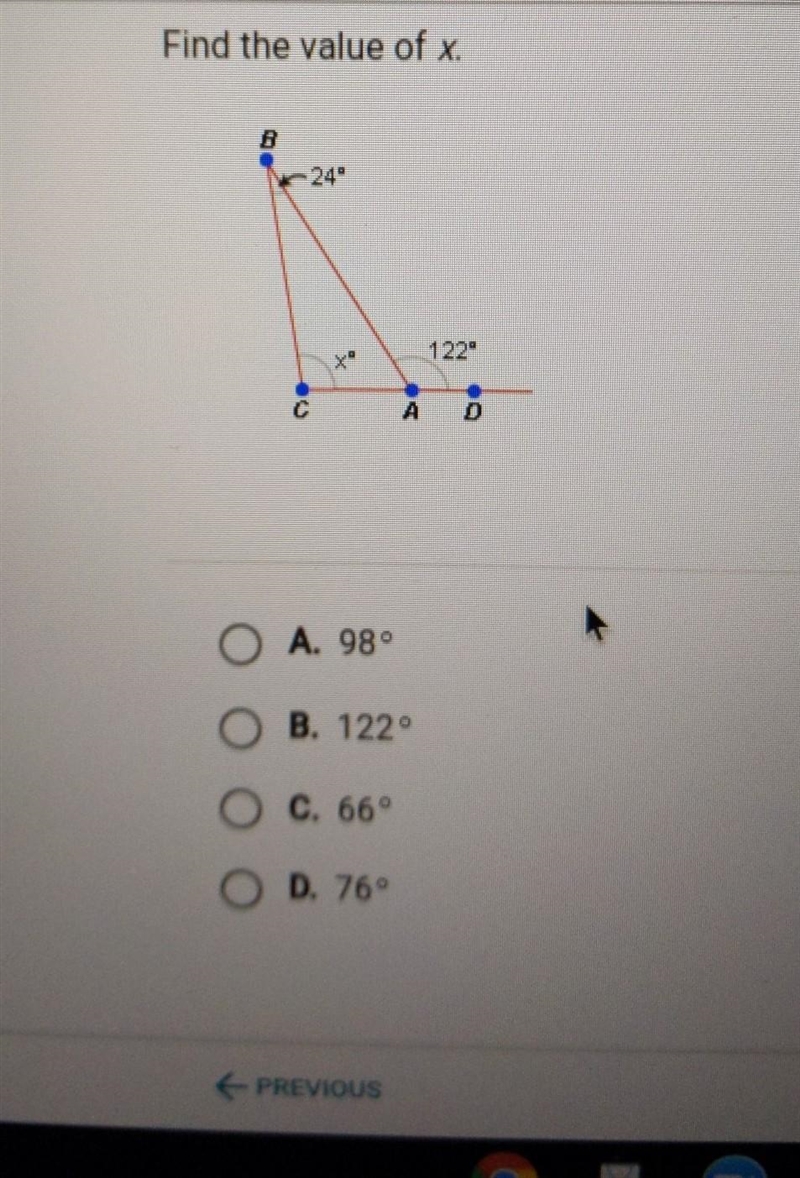 Find the value of x.​-example-1