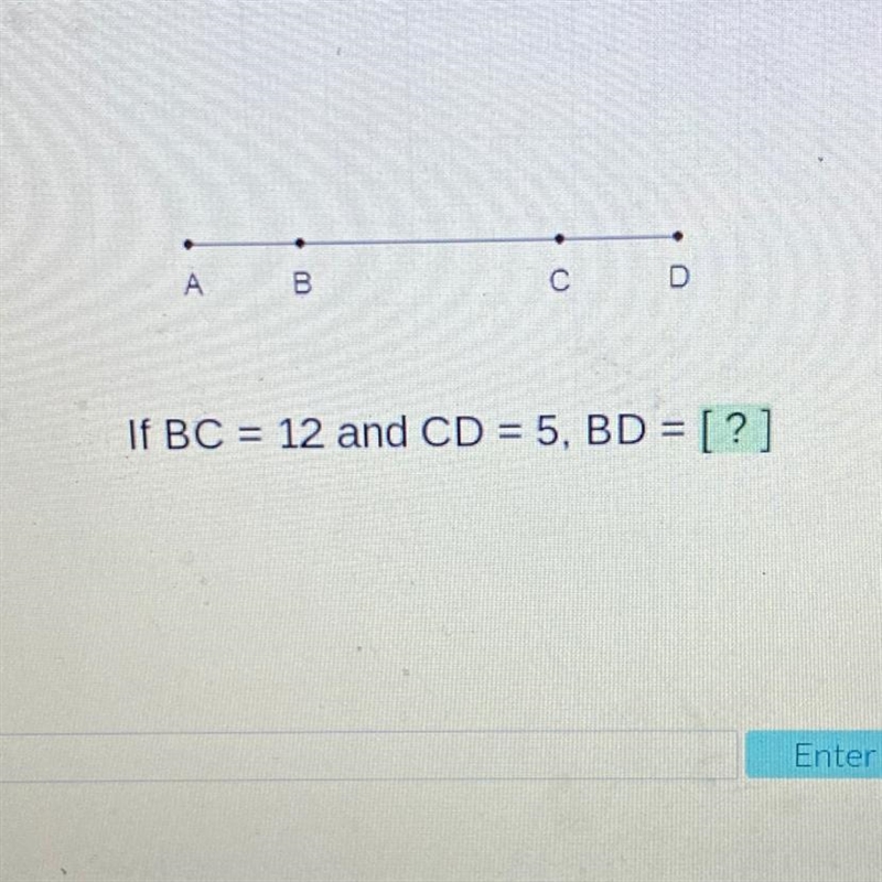 If BC = 12 and CD = 5, BD = [?]-example-1