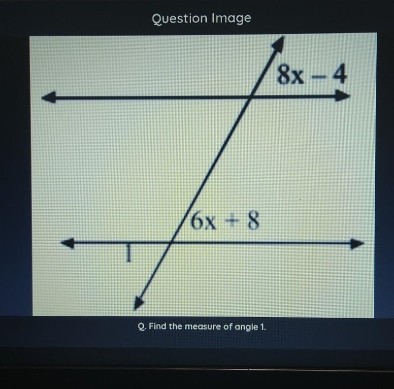 Find the measure of angle 1​-example-1