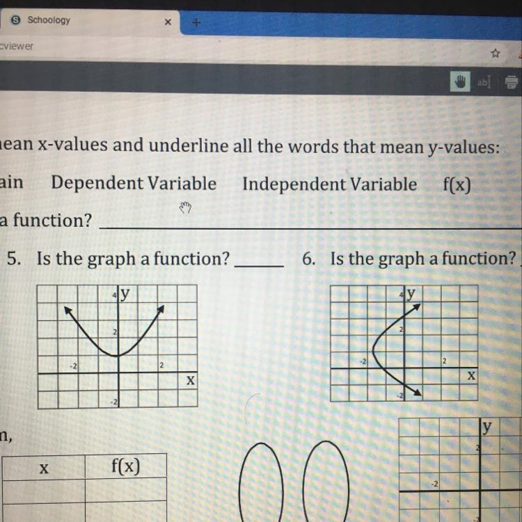 Are these graphs functions?-example-1