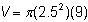 Marjorie needs to calculate how much water a cylindrical tank will hold. The tank-example-1