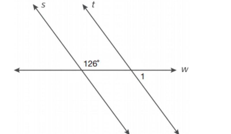 What is the measure, in degrees, of Angle 1-example-1