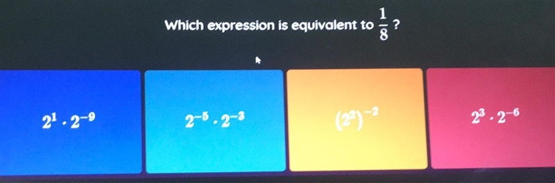 Help fast please!! Which expression is equivalent to..-example-1