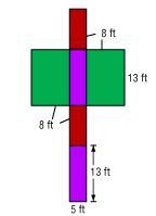 Find the surface area of the prism formed by the net.-example-1