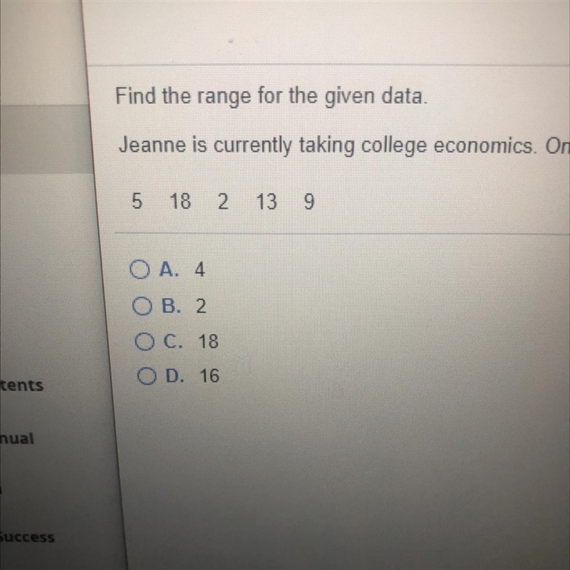 Find the range of the given data ?-example-1