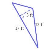 Find the area of the triangle below. Be sure to include the correct unit in your answer-example-1