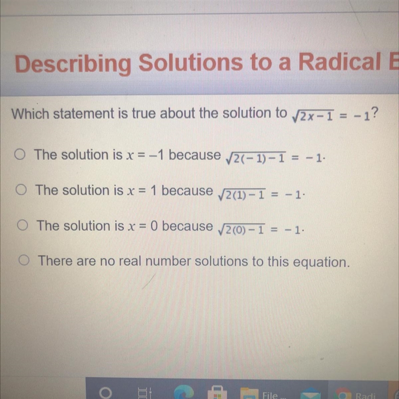 Which statement is true about the solution ?-example-1