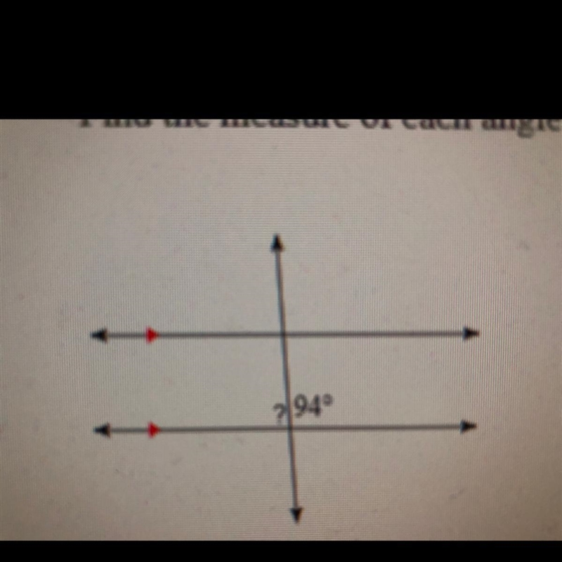 Find the measure of each angle indicated-example-1