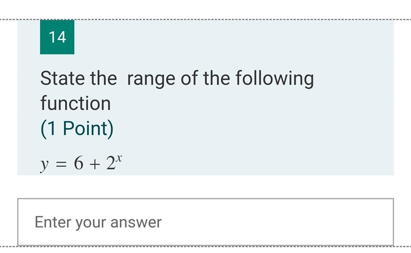 State the range of the following function​-example-1