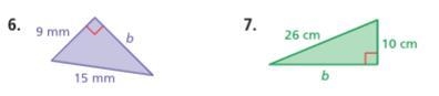 Find the missing length of the triangles.-example-1