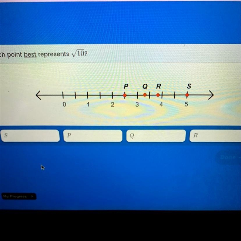 Which point best represents 10? I NEED HELPPP:(-example-1