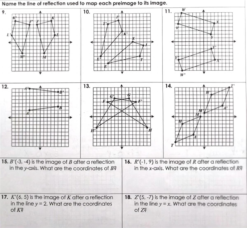 Please Help This is the topic Reflections in Geometry. I just need the name of the-example-1