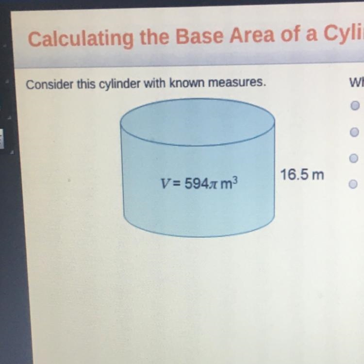 What is the area of the base of the cyclinder?-example-1