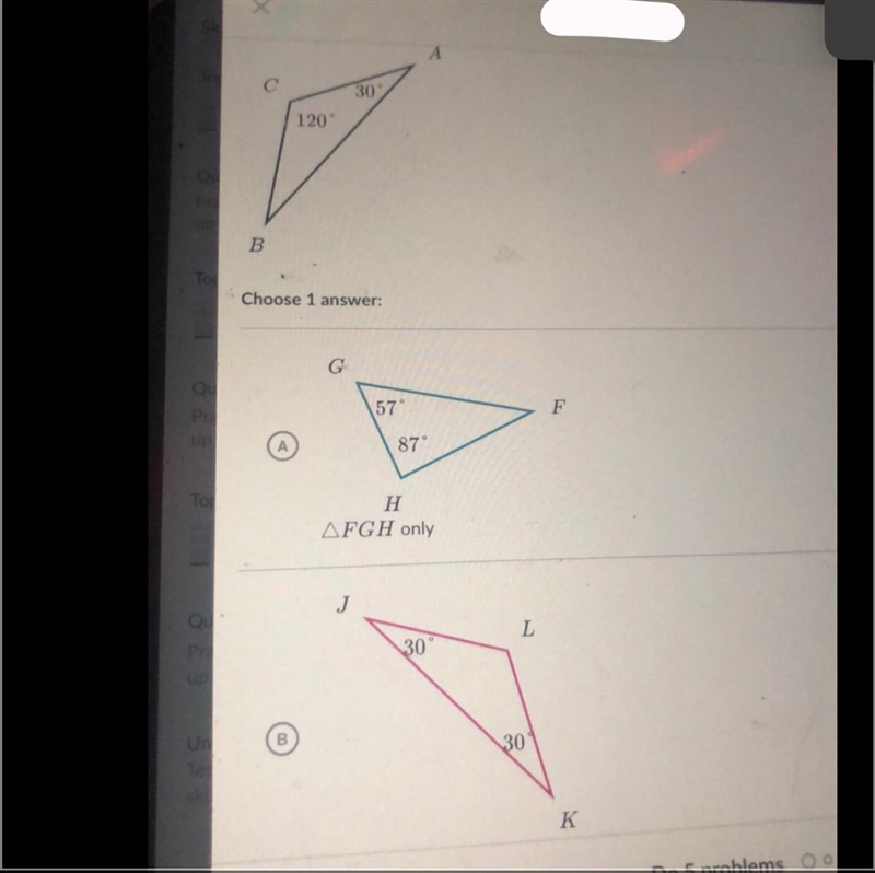 Can someone help? which triangle is the same as ABC?-example-1