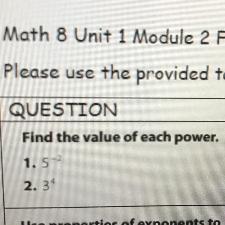 Find the value of each power 5^-2-example-1