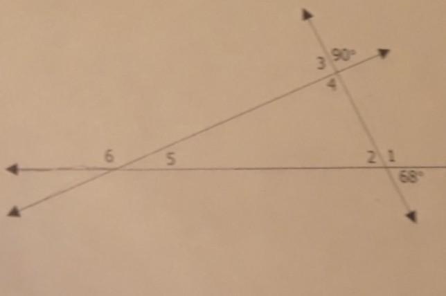 Find the measure of each angle 21)<1 22)<2 23)<3 24)<4 25)<5 26)&lt-example-1