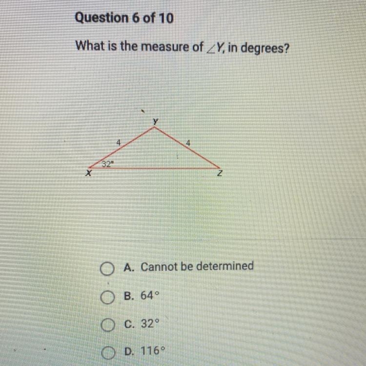 What is the measure of angle Y, in degrees?-example-1