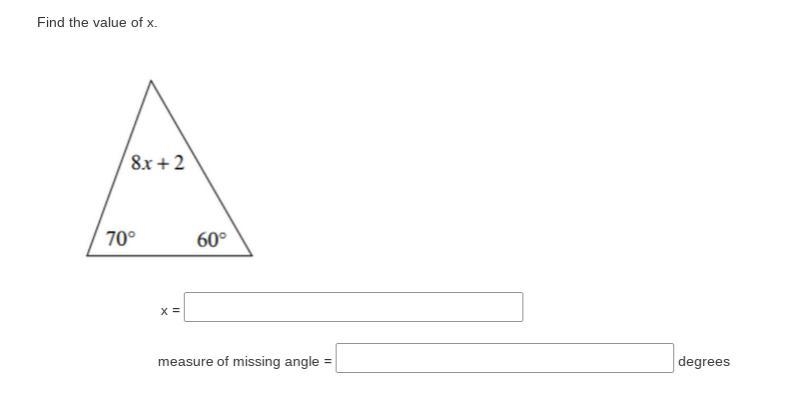 I please need help finding the value of x.-example-1