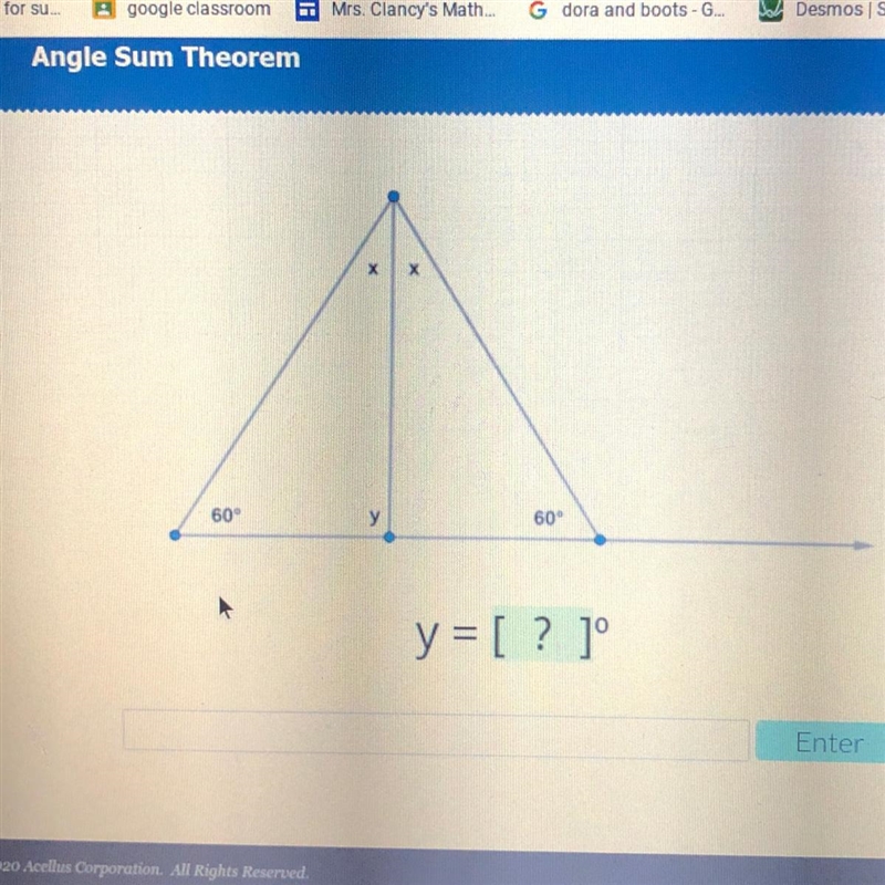 Please help there’s a picture 60° 60 Y=?-example-1