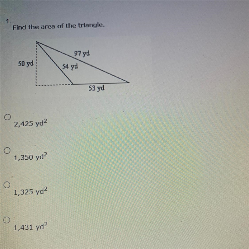 Find the area of the triangle.-example-1