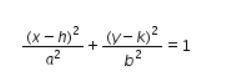 The center of an ellipse is located at (3, 2). One focus is located at (6, 2) and-example-1