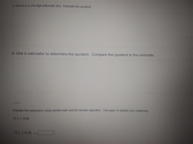 23, 529/23 Round to a one-digit arithmetic fact. Estimate the quotient. Compare the-example-1