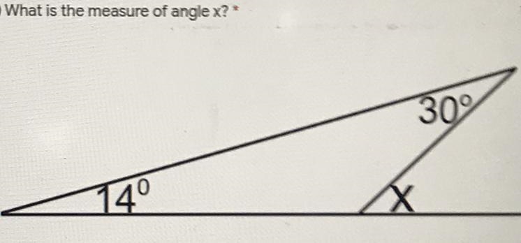 What is the measure of angle x?-example-1