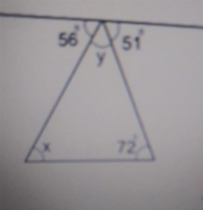 Find the measure of angle x in the figure below​-example-1