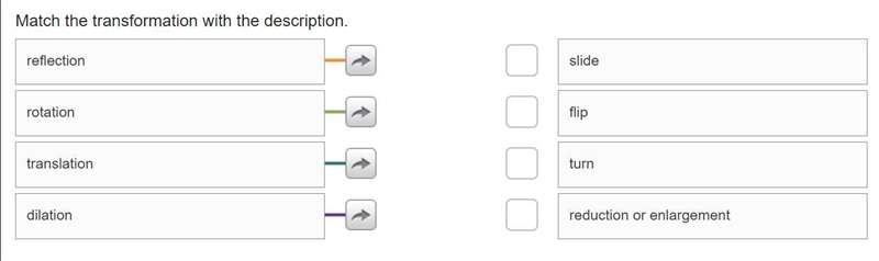 Can you guys help me match the transformations with there deception.-example-1