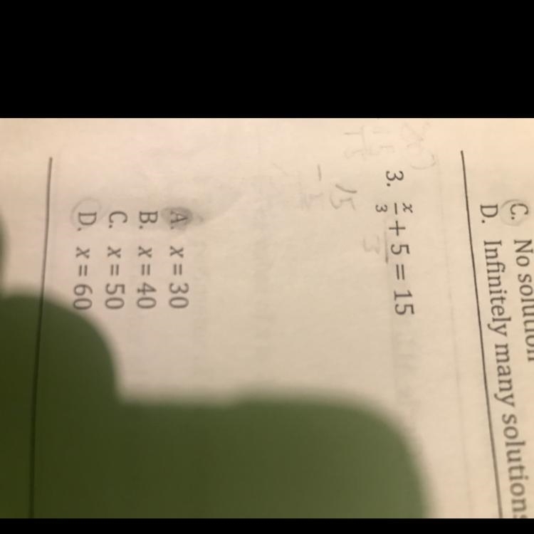 X -- + 5 = 15 please i need 3-example-1