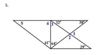 Find the measures of the unknown angles.-example-1