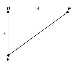 Angle D in △EDF is a right angle. What is the value of tan F? A) 4/5 B) 3/4 C) 4/3 D-example-1