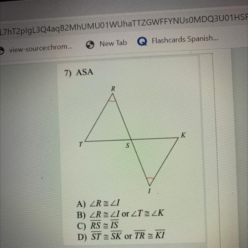 What additional information is required in order to know what triangles are congruent-example-1