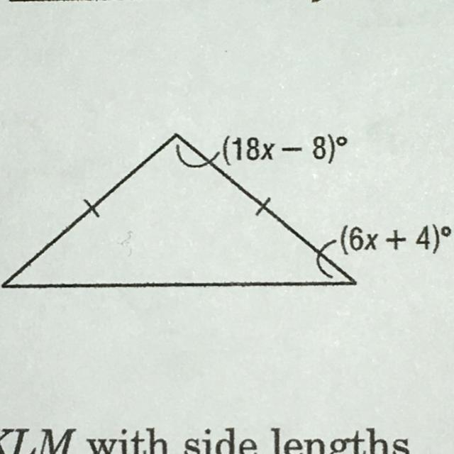 Find x. My teacher gave me what x equals but I don’t know the step-by-step explanations-example-1