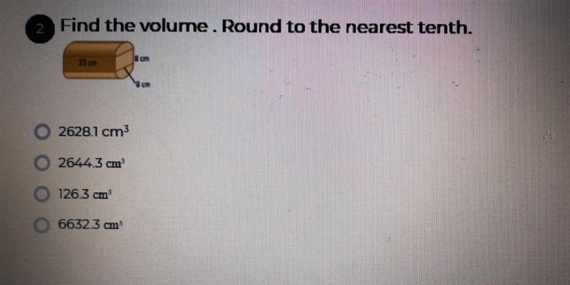 Find the volume. Round to the nearest tenth.​-example-1