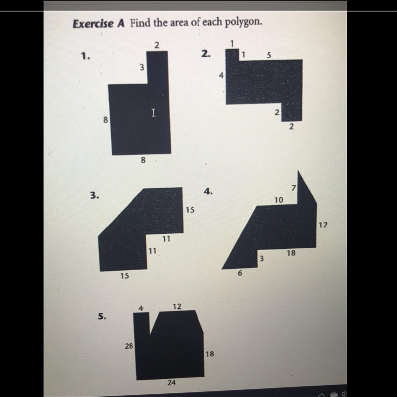 50 points, basic math, about areas Can somebody please give me the answers to these-example-1