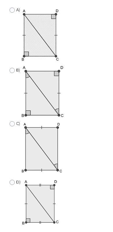 Which of the following pairs of triangles can be proven congruent by SSS?-example-1