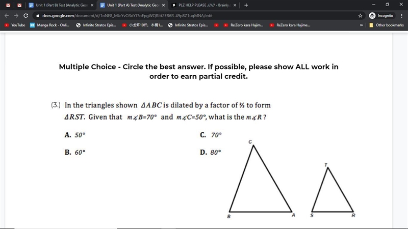 PLZ HELP I NEED SOMEONE TO DOUBLE CHECK I THINKS THE ANSWERS A BUT PLEASE CHECK-example-1