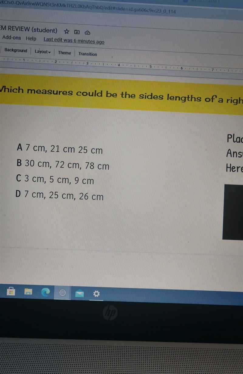 This question is driving me nuts The rest says the right triangle​-example-1